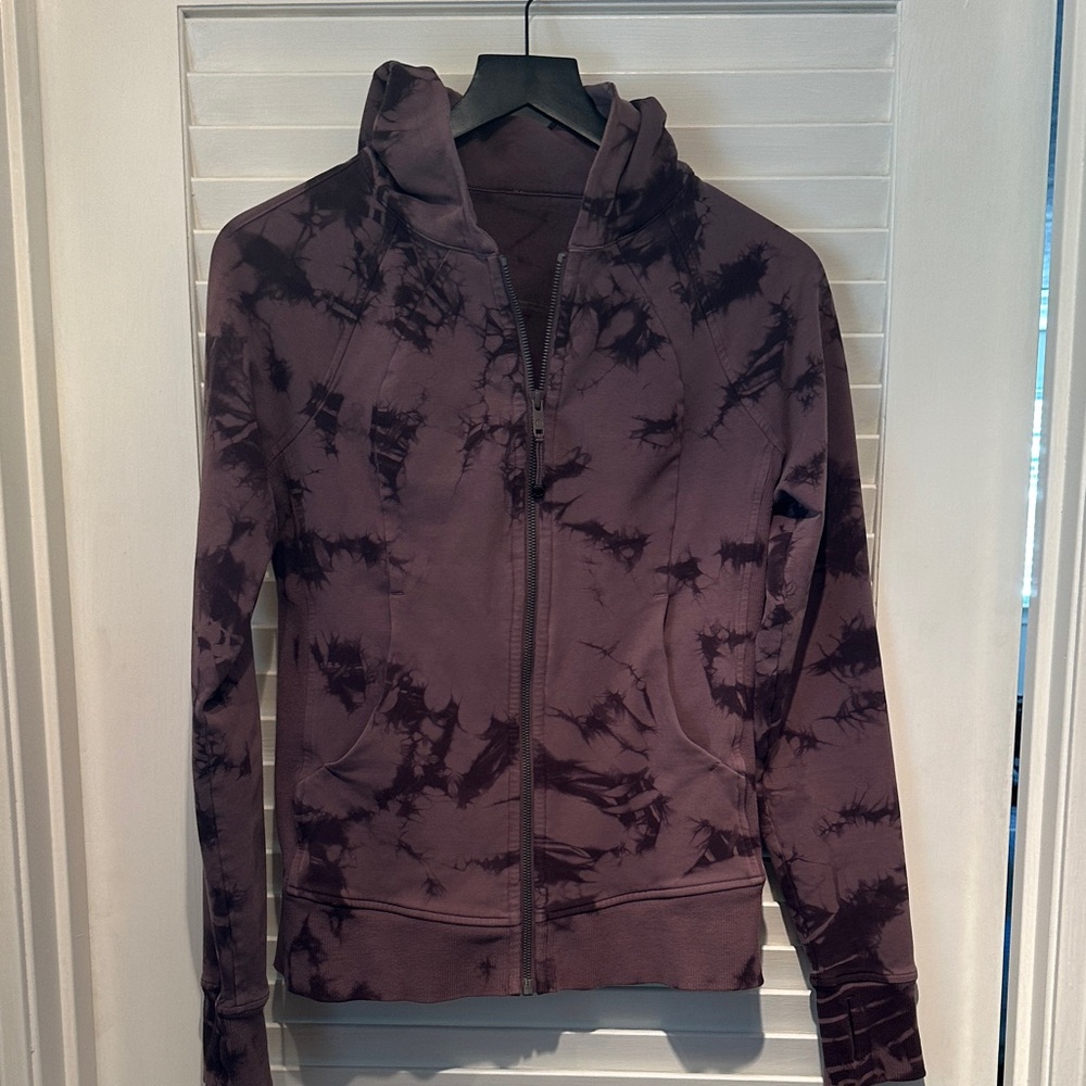 Women's Lululemon Purple Tie-Dye Zip-Up Hoodie